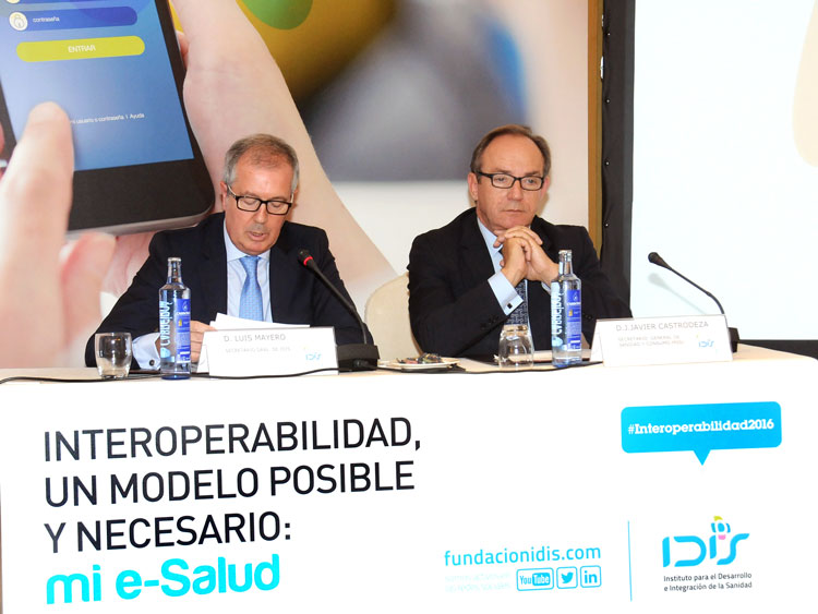 Luis Mayero y José Javier Castrodeza en la mesa de clausura de la Jornada de Interoperabilidad