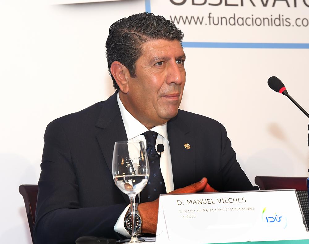 Manuel Vilches, durante el debate.