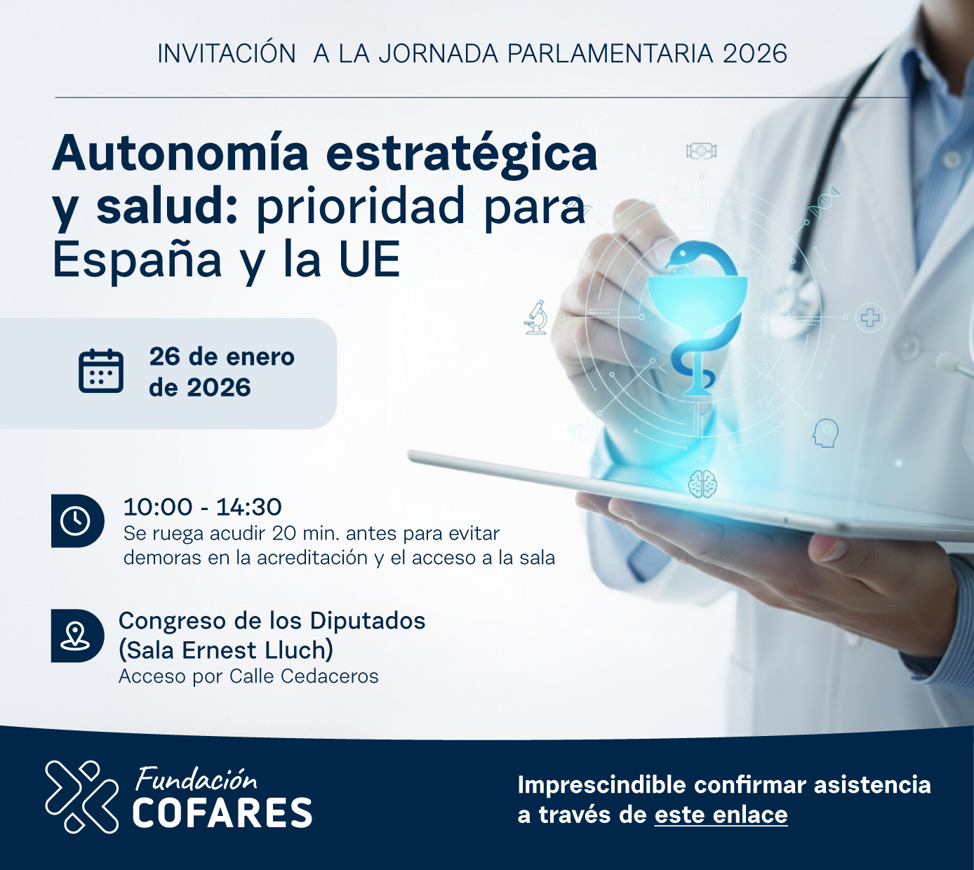 Jornada Parlamentaria que tendrá lugar en el Congreso de los Diputados